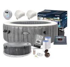 Надувной бассейн джакузи (СПА-бассейн) Intex Greywood Deluxe 216x71 см (28442GN)