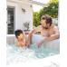 Надувной бассейн-джакузи Intex PureSpa Chevron Deluxe 4 места (175x175x71 см)