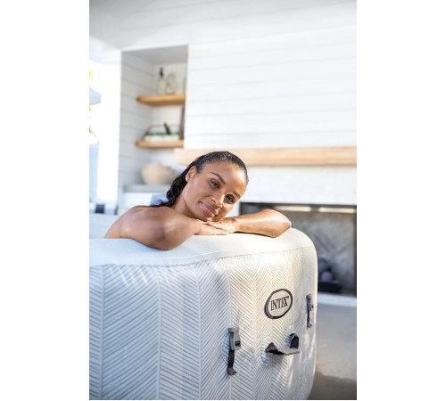 Надувной бассейн-джакузи Intex PureSpa Chevron Deluxe 6 мест (195x195x71 см) Надувной бассейн-джакузи Intex PureSpa Chevron Deluxe 6 мест (195x195x71 см)