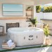 Надувной бассейн-джакузи Intex PureSpa Chevron Deluxe 4 места (175x175x71 см)