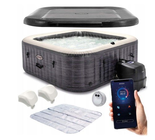Бассейн-джакузи Intex Greystone Deluxe 175x71 (28450) Бассейн-джакузи Intex Greystone Deluxe 175x71 (28450)