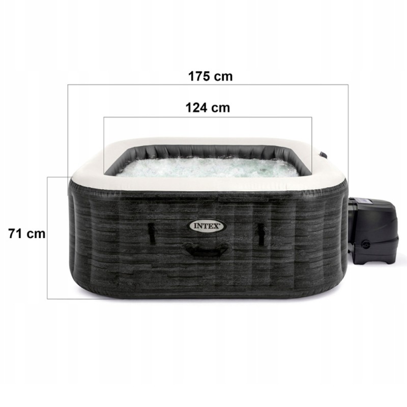 Надувной бассейн джакузи (СПА-бассейн) Intex Greystone Deluxe 175x71 (28450) 28450 - фото 3 | Ugolok.by