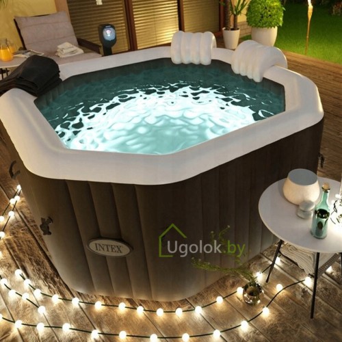 Спа-бассейн (Бассейн-джакузи) Intex Jet and Buble Deluxe 218x71 см (28462GN)