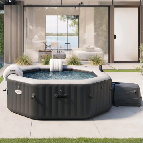 Надувной бассейн джакузи (СПА-бассейн) Intex Jet and Buble Deluxe 211x71 см (28462GN) 28462GN - фото 2 | Ugolok.by