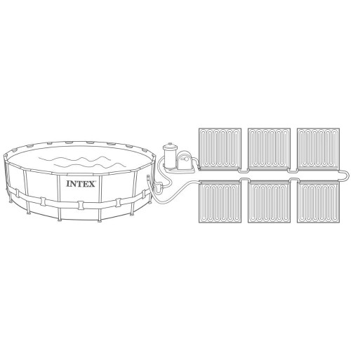 Нагреватель воды для бассейна солнечный Intex 120x120 см (28685)