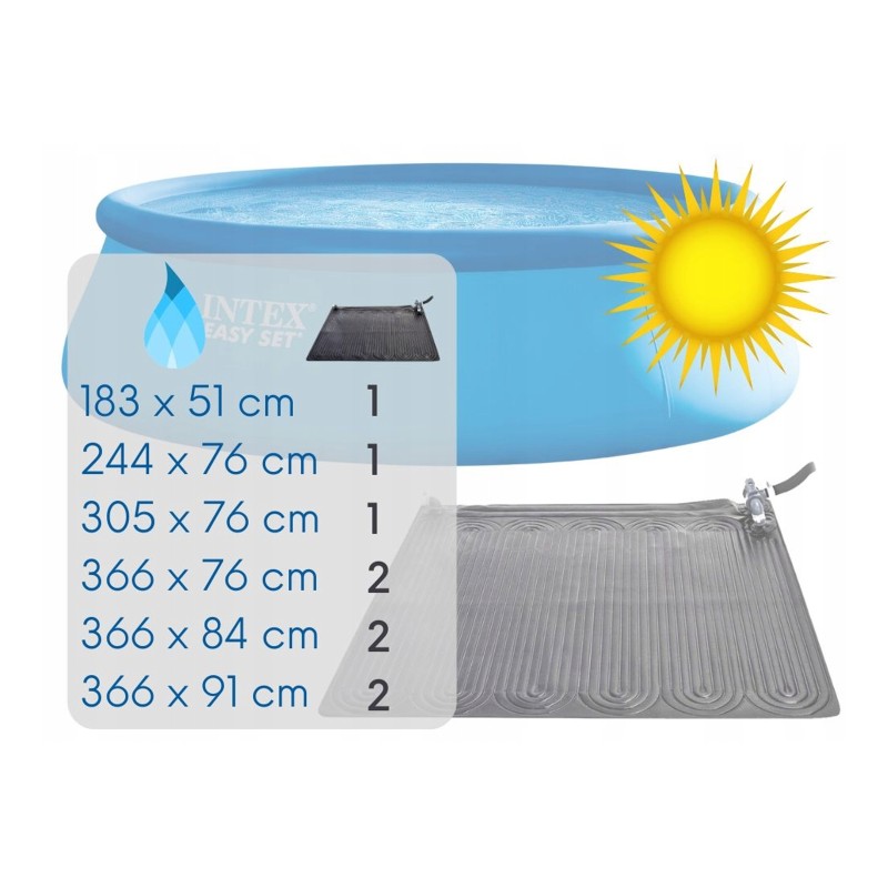 Нагреватель воды для бассейна солнечный Intex 120x120 см (28685) 28685 - фото 6 | Ugolok.by