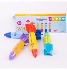 Набор пластиковых игрушек "Торпеды 4 шт" для ныряния в бассейне, 55508