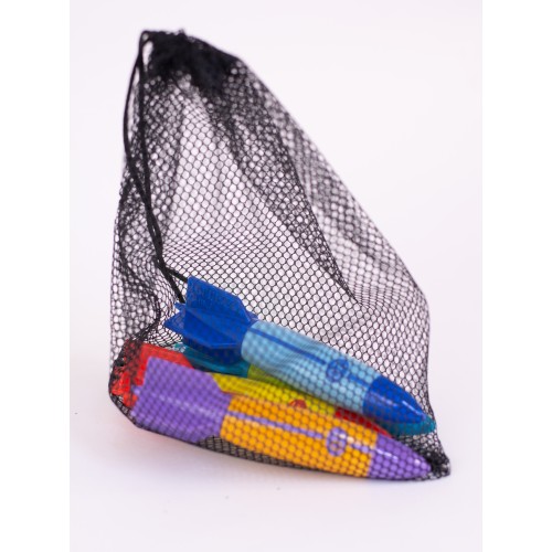 Набор пластиковых игрушек "Торпеды 4 шт" для ныряния в бассейне, 55508