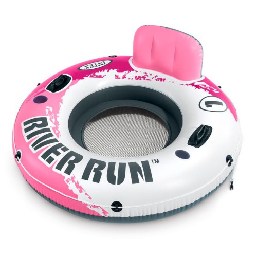 Надувной круг-кресло Intex 56824 135см Pink River Run с ручками до 100кг