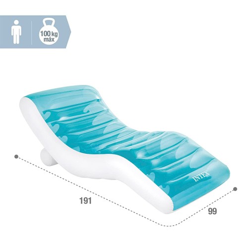 Шезлонг-кресло для плавания Intex Splash Lounge 56874 199х99см