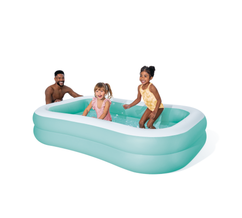 Семейный надувной бассейн Intex 229х147х46 см (57181NP) - голубой