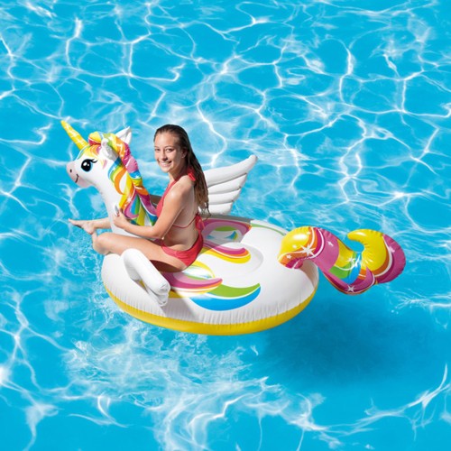 Надувная игрушка-плотик Intex Единорог 198x140x97 см (57561NP)