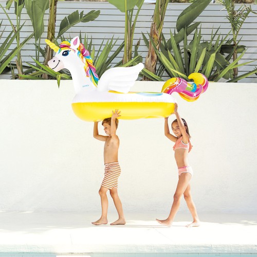 Надувная игрушка-плотик Intex Единорог 198x140x97 см (57561NP)
