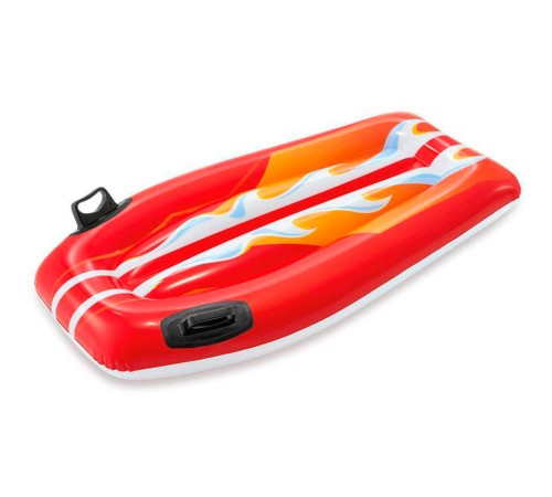 Надувной плотик с ручками Intex Joy Rider 112x62 см (58165) 6+, красный Надувной плотик с ручками Intex Joy Rider 112x62 см (58165) 6+, красный