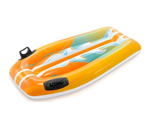 Надувной плотик с ручками желтый Intex Joy Rider 112x62 см (58165) 6+, желтый Надувной плотик с ручками желтый Intex Joy Rider 112x62 см (58165) 6+, желтый