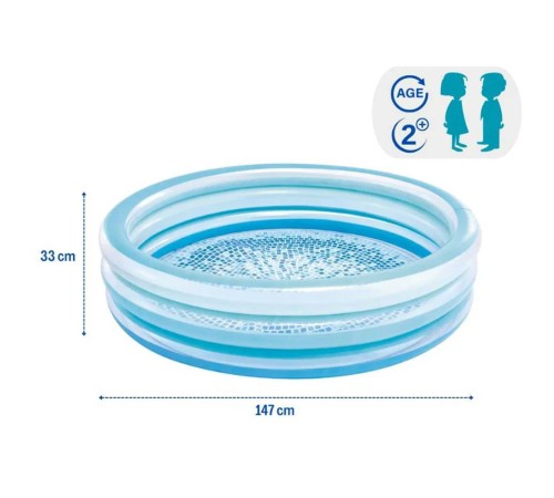 Надувной детский бассейн INTEX «Blue Bliss Splash Pool» 147x33 см 58467 Надувной детский бассейн INTEX «Blue Bliss Splash Pool» 147x33 см 58467