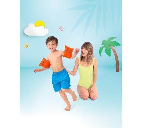 Нарукавники надувные Intex Deluxe 23x15 см (58642NP) 3-6 лет Нарукавники надувные Intex Deluxe 23x15 см (58642NP) 3-6 лет