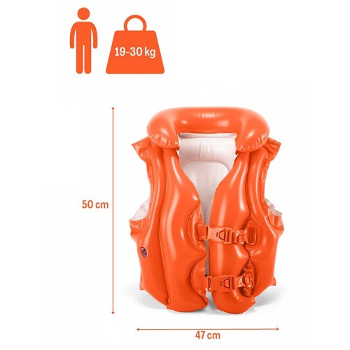 Жилет для плавания Intex с воротником 50x47 см (58671NP) 3-6 лет Жилет для плавания Intex с воротником 50x47 см (58671NP) 3-6 лет