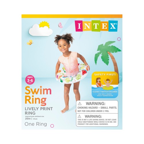 Надувной круг Intex 59230 «Фрукты» (51 см, 3-6 лет)