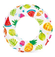 Надувной круг Lively Print 51 см Фрукты Intex 59230 3-6 лет