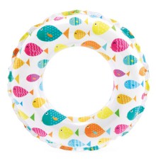 Надувной круг Lively Print 51 см Рыбки Intex 59230 3-6 лет