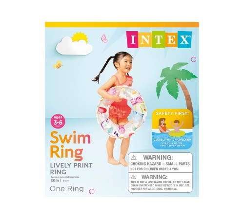 Надувной круг Intex 59230 «Морские жители» (51 см, 3-6 лет) Надувной круг Intex 59230 «Морские жители» (51 см, 3-6 лет)