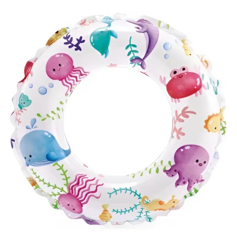 Надувной круг Intex Lively Print Морские жители 61 см 59241 6-10 лет 59241-5 купить в Минске - интернет-магазин Ugolok.by