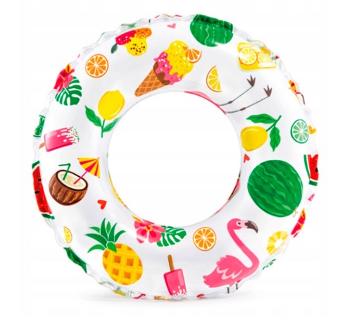Надувной круг Intex Lively Print, Фламинго 61 см (59241NP) 6-10 лет Надувной круг Intex Lively Print, Фламинго 61 см (59241NP) 6-10 лет