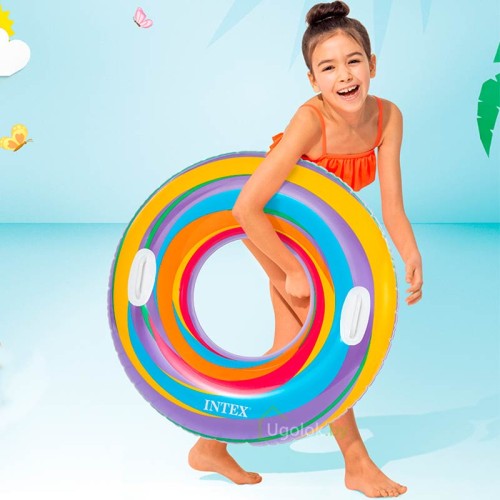 Круг надувной Intex Яркие звёзды 91 см (59256NP)