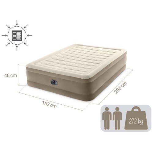 Кровать самонадувная Intex Ultra Plush, 203*152*46 см (64428)