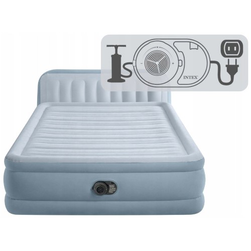 64450 Надувная кровать Intex Headboard Airbed Headboard Airbed 152х236х86 см
