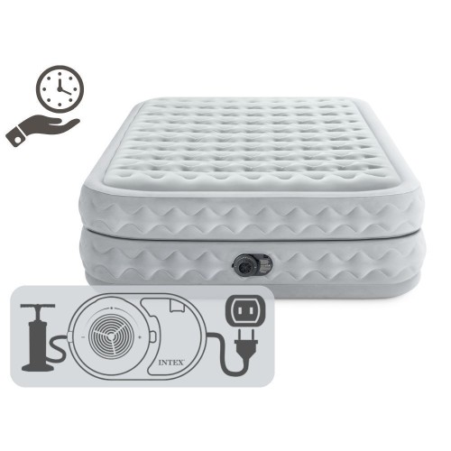 Надувная кровать Intex 64490 Supreme Air-Flow 203x152x51 см - двуспальная