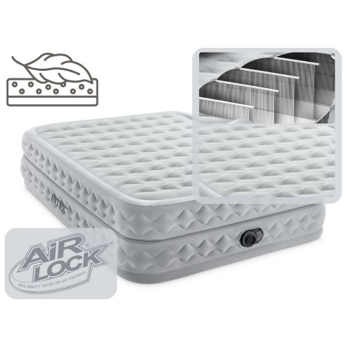 Надувная кровать Intex 64490 Supreme Air-Flow 203x152x51 см - двуспальная