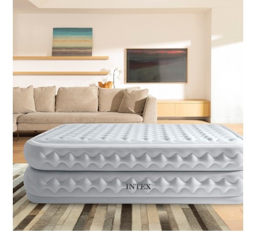 Надувная кровать Intex 64490 Supreme Air-Flow 203x152x51 см - двуспальная