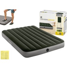 Матрас надувной  со встроенным ножным насосом Intex 64762 137x191x25 см