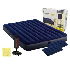 Матрас надувной с насосом и 2 подушками Intex Standartd, 203х152х25 см (64765)