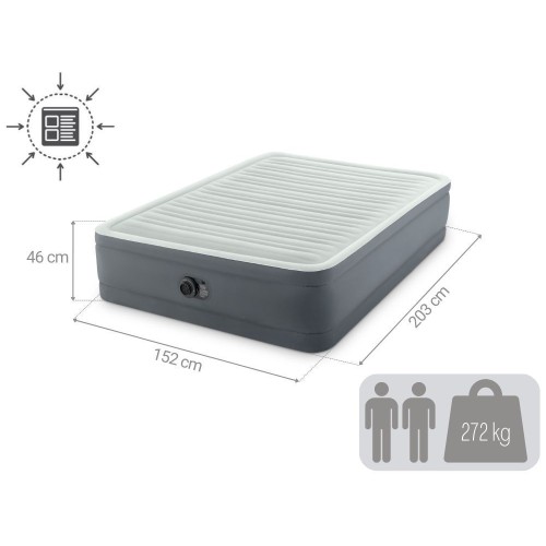 Кровать самонадувная Intex PremAire I 203х152х46 см (64906)