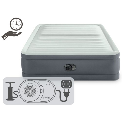 Кровать самонадувная Intex PremAire I 203х152х46 см (64906)