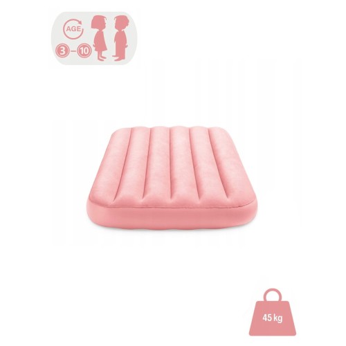 Надувной детский матрас-кровать розовый 157x88x18 см Intex 66803NP Cozy Kidz