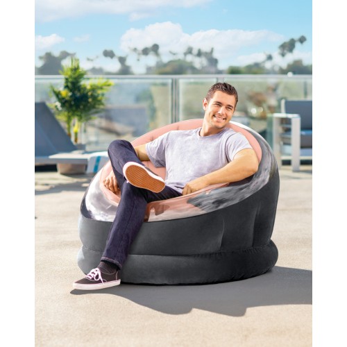 Надувное кресло Empire Chair Intex 68582 112х109х69 см (пудровый) Надувное кресло Empire Chair Intex 68582 112х109х69 см (пудровый)