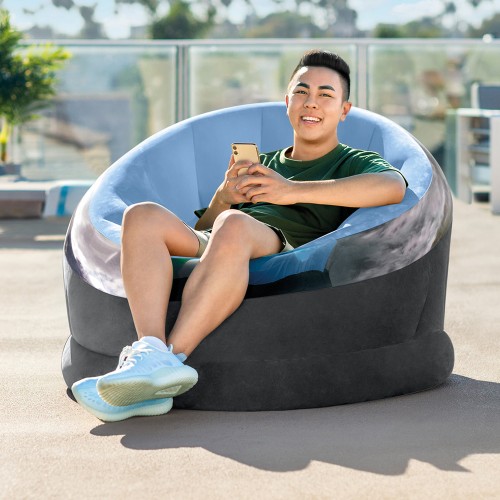 Надувное кресло Empire Chair Intex 68582 112х109х69 см (синий) Надувное кресло Empire Chair Intex 68582 112х109х69 см (синий)