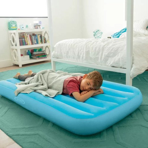 Детский надувной матрас Intex Cozy Kidz, 157*88*18 см (голубой, 66803-2NP)