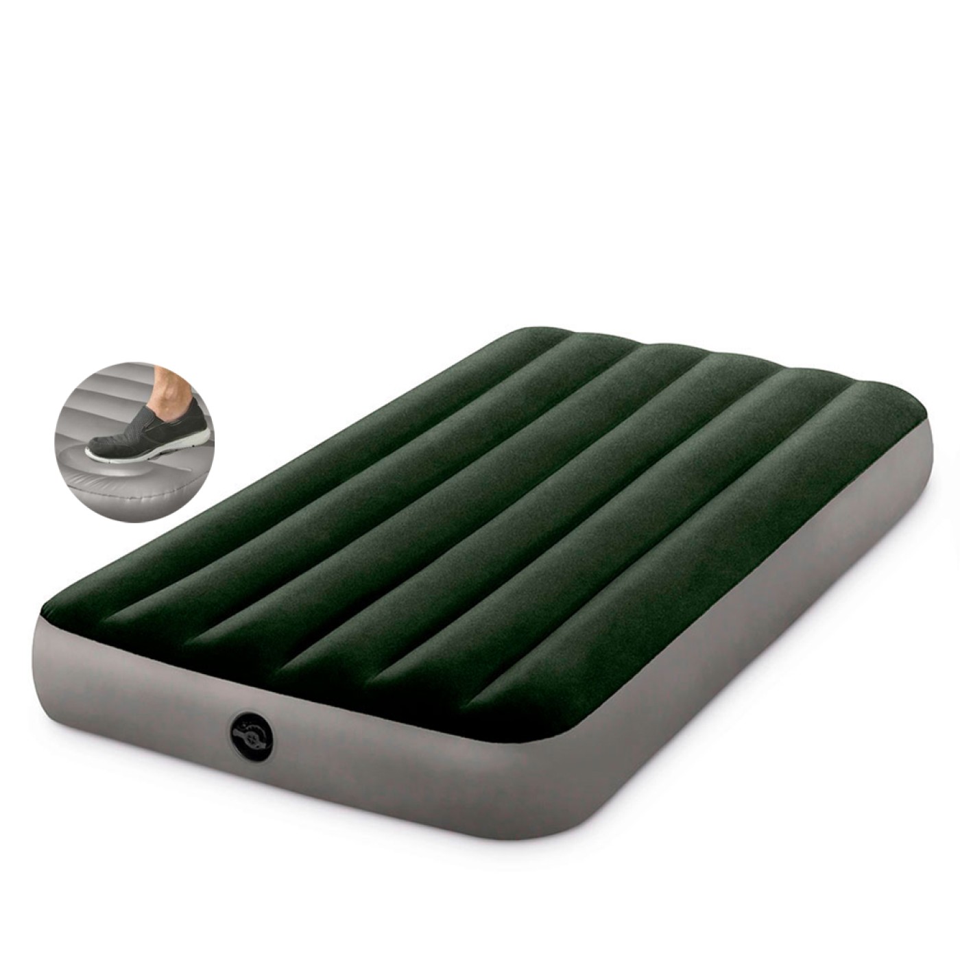 Матрас надувной с насосом Intex Dura-Beam Standard, 191*76*25 см (64760 ...