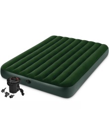 Матрас надувной с насосом Intex Prestige Downy, 203*152*22 см (66969)