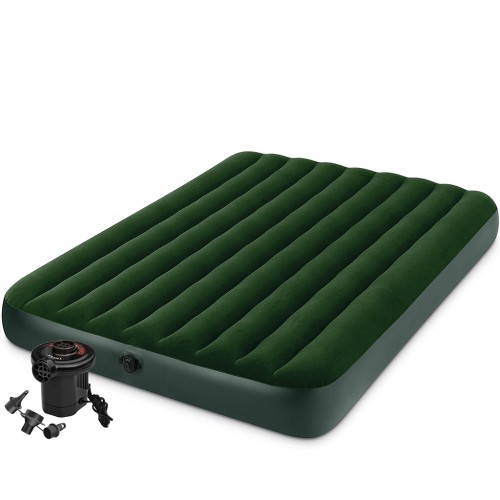 Матрас надувной с насосом Intex Prestige Downy, 203*152*22 см (66969)