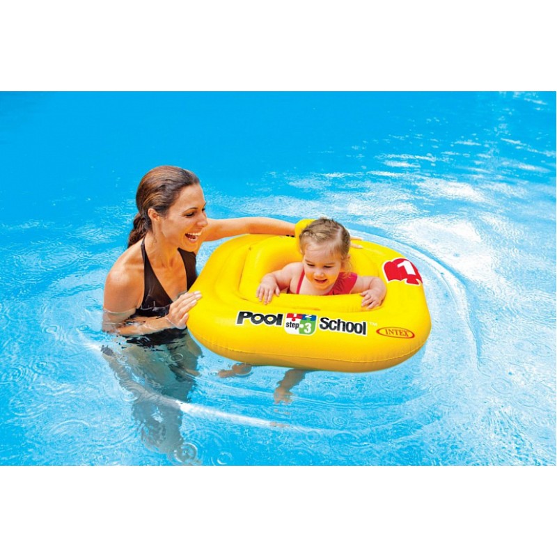 Надувные водные ходунки Intex 56587 Школа Pool School плавания Шаг 1