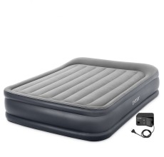 Кровать самонадувная с подголовником Intex Deluxe Pillow Rest, 203*152*42 см (64136NP)