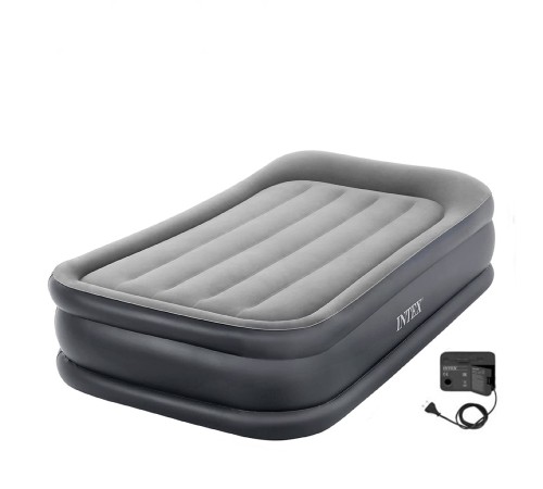 Кровать самонадувная с подголовником Intex Deluxe Pillow Rest, 191*99*42 см (64132)