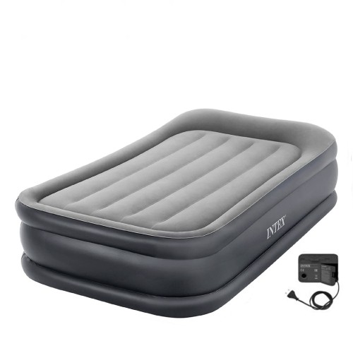 Кровать самонадувная с подголовником Intex Deluxe Pillow Rest, 191*99*42 см (64132)