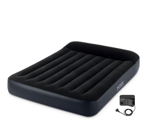 Матрас самонадувной с подголовником Intex Pillow Rest Classic, 203*152*25 см (64150NP)